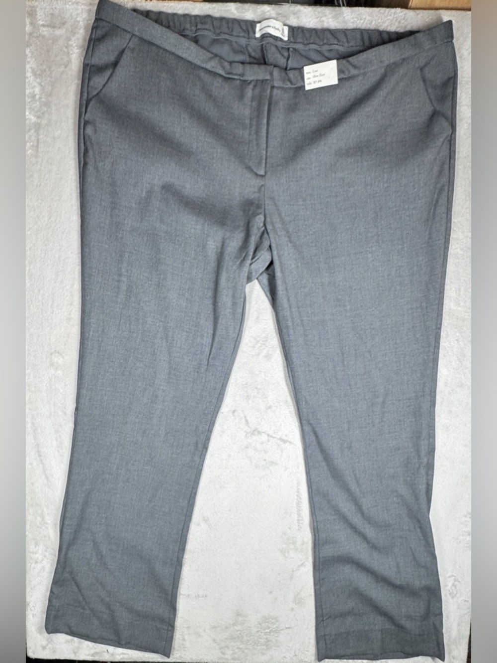 NWT Abercrombie & Fitch Low Rise Slim Boot Grey Office Career Trouser Pants 37